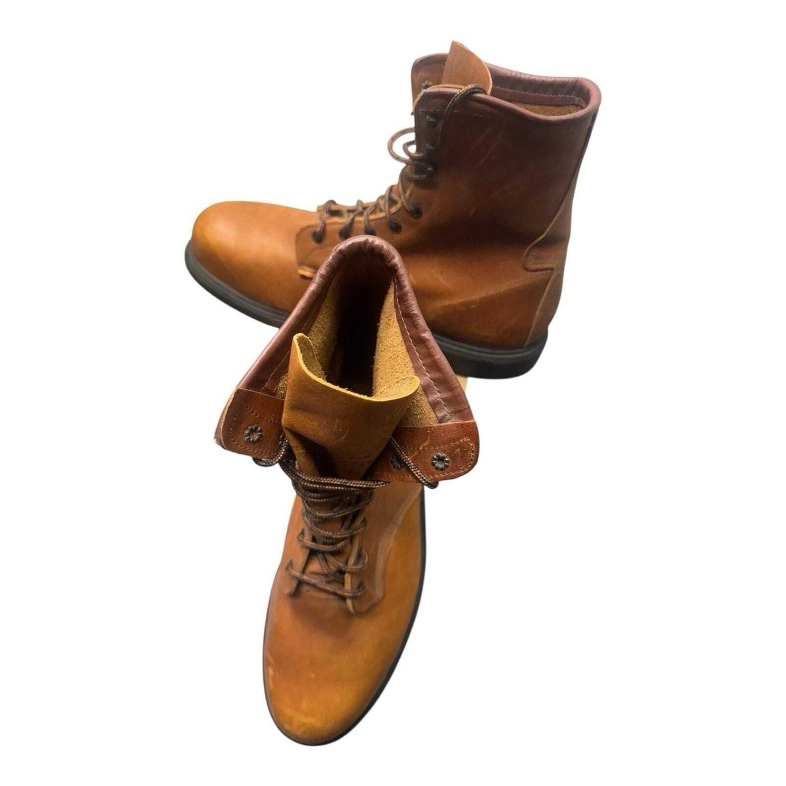 Red Wing Shoes NIB 2242 Brown Leather Women’s Lace-Up Work Boots 8.5 D Auth Red Wing Heavy Duty Brown Leather Hard Toe Lace up Work  main image 2