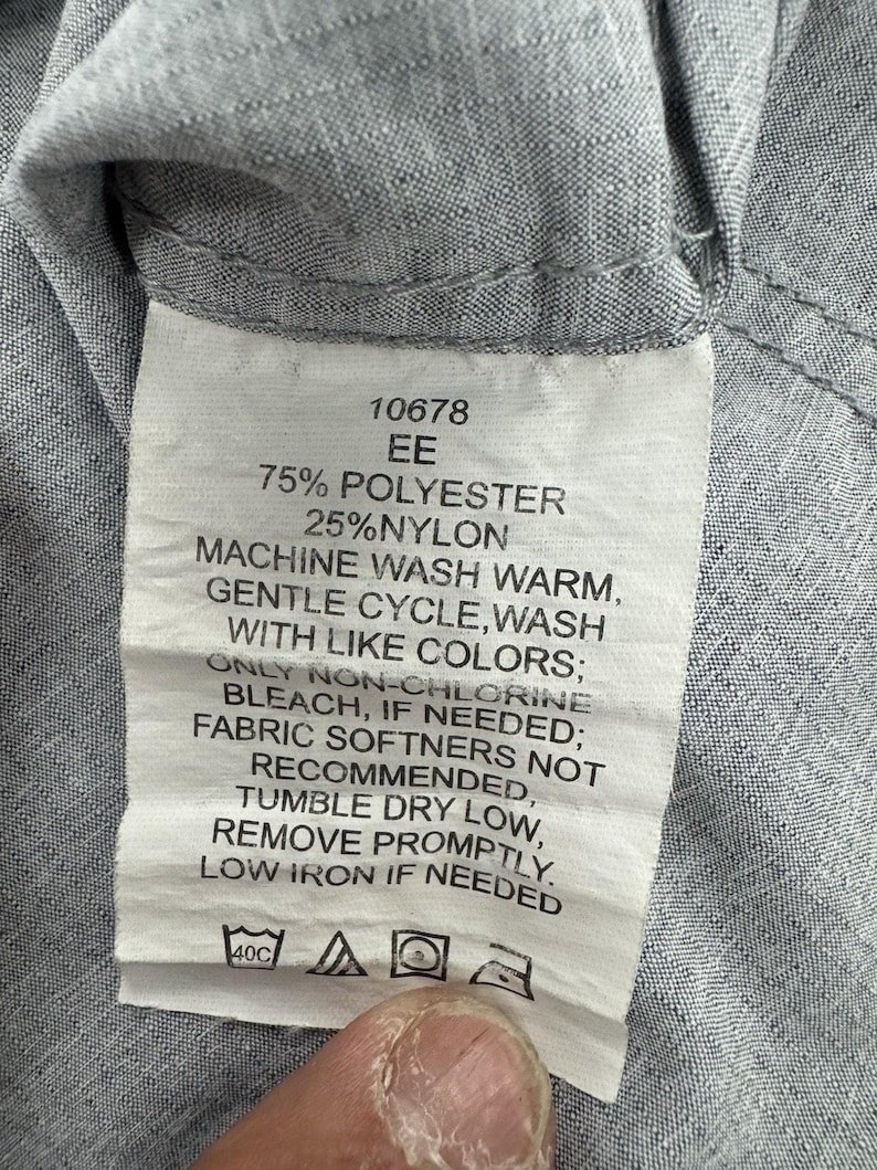 Vintage Filson Garment Button Up XXL Gray Short Sleeve Polyester Nylon Casual image 5