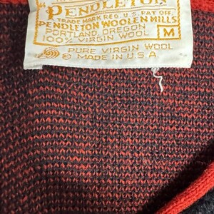 Vintage Pendleton Women's M Black Red Floral Button Up Cardigan Grandmacore image 3