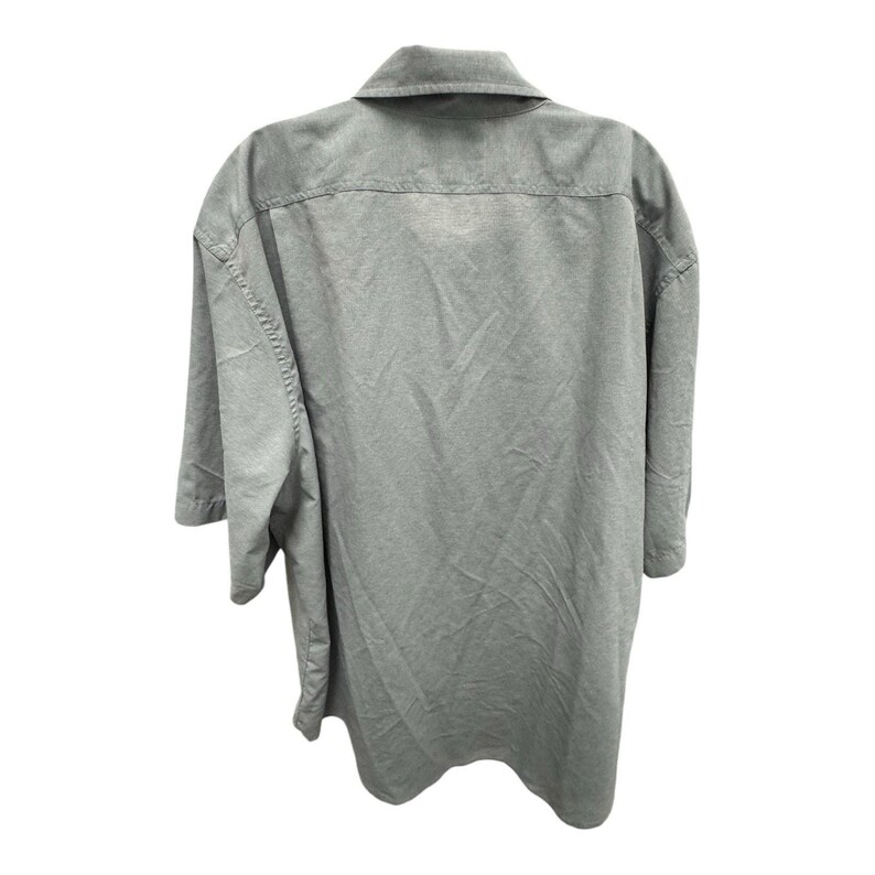 Vintage Filson Garment Button Up XXL Gray Short Sleeve Polyester Nylon Casual image 6
