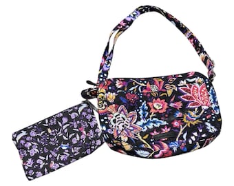 NWOT Vera Bradley Quilted Iconic Bright Crossbody Bag Foxwood with Pouch
