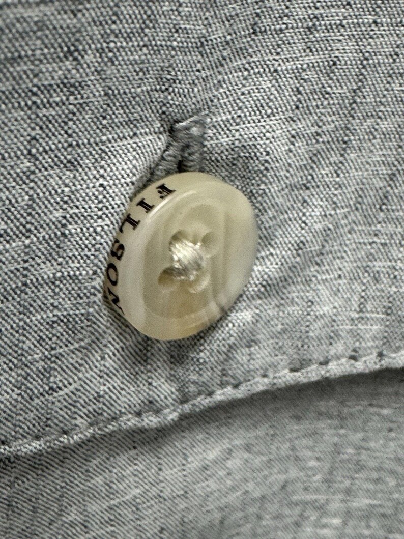 Vintage Filson Garment Button Up XXL Gray Short Sleeve Polyester Nylon Casual image 4