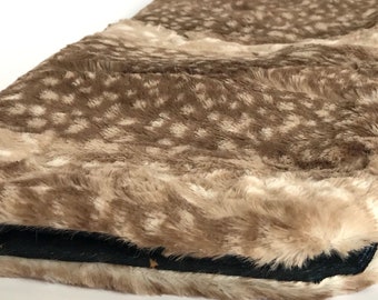 cuddle blanket, fawn blanket, minky blankie, minky lovey, baby blankie, black and gold lovey, new baby gift, star blanket, new baby gift