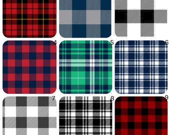 plaid crib sheet
