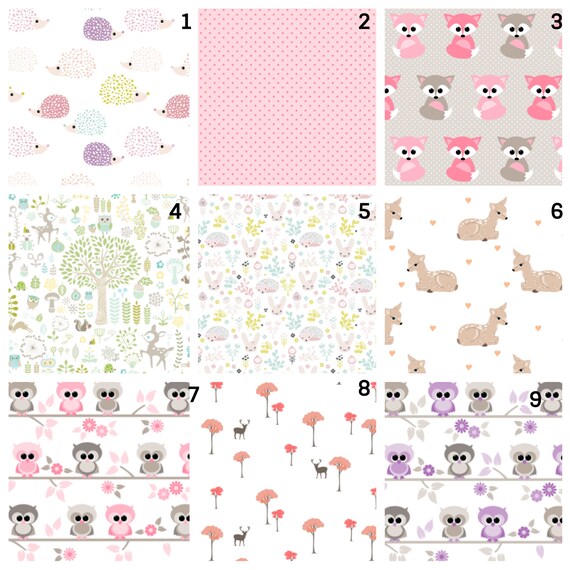 Crib Bedding Stokke Sheets Round Crib Sheet Woodland Etsy