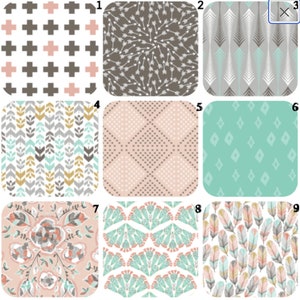 round crib sheet, stokke sleepi, watercolor sheet, baby girl sheets, 4moms sheet image 1