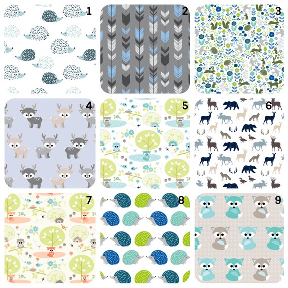 Crib Bedding Stokke Sheets Round Crib Sheet Boy Woodland Etsy