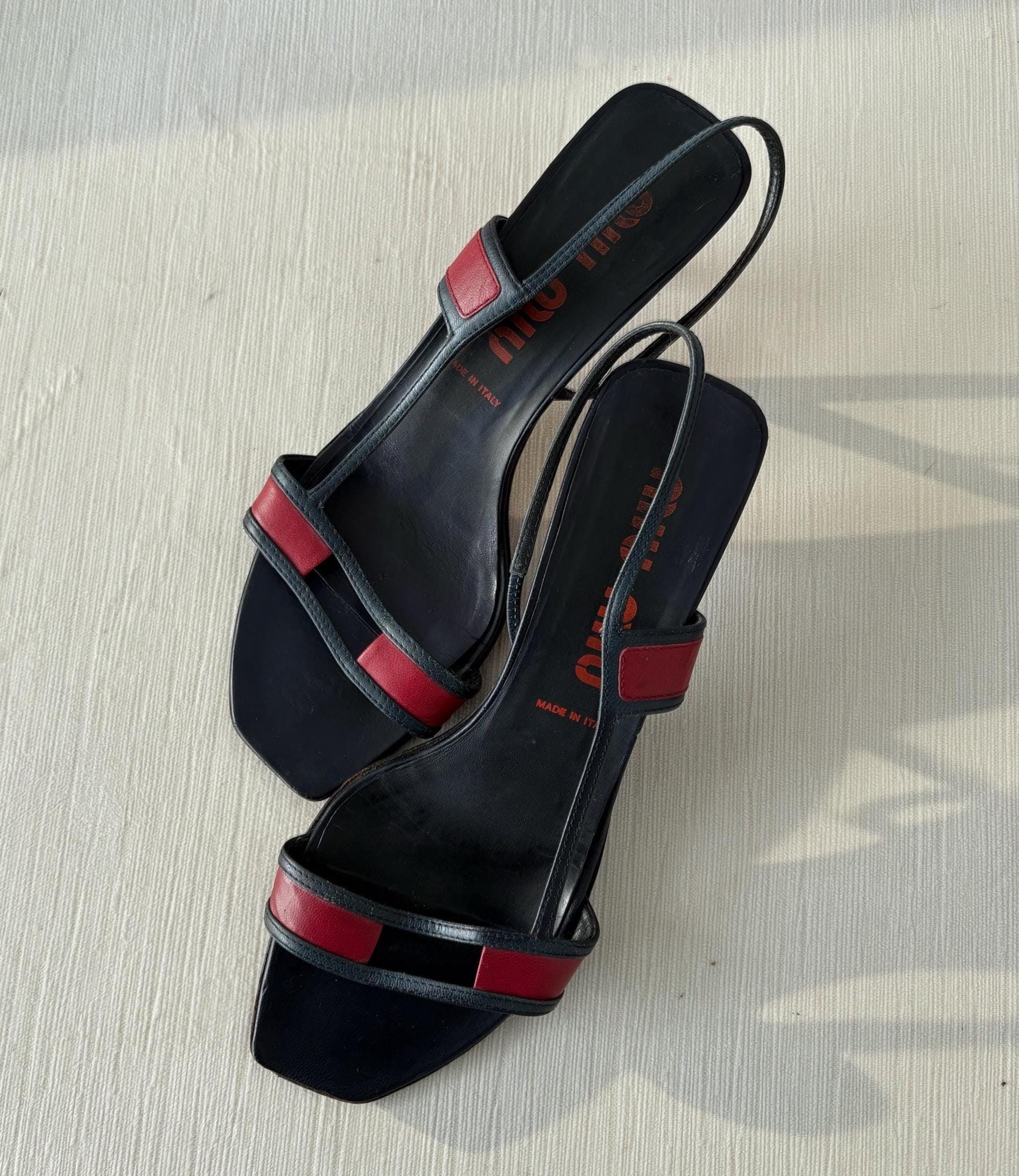 Red Prada Sandals - Etsy