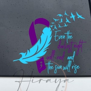 Suicide Awareness Car Decal