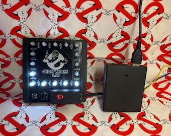 Ghostbusters Inspired Pocket Gizmo Electronics Board, 10 Animated Light Patterns, Cosplay Prop Module