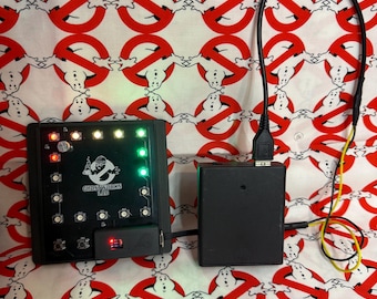 Ghostbusters Inspired RGB Pocket Gizmo, 16 NeoPixel LEDs, 15 Patterns, Frozen Empire Cosplay Prop
