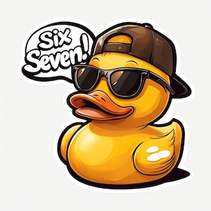 Pegatinas troqueladas de patito de goma: diseño divertido y lúdico para portátil y botella de agua