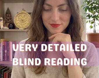 Intuitive Blind Tarot Reading, Surprise Psychic Guidance (PDF)