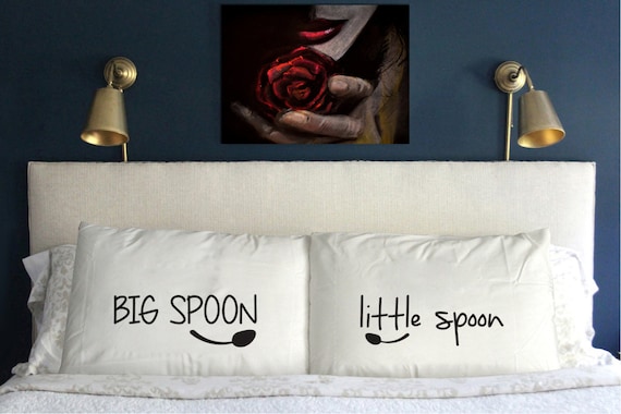 Big Spoon Little Spoon Pillow Case Christmas Gift Etsy