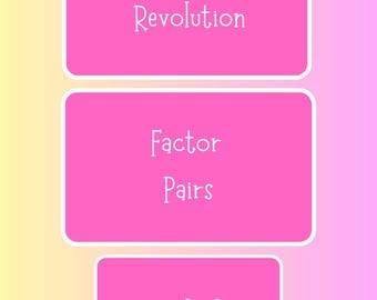 Faktorpar - Förberedande algebra-arbetsblad