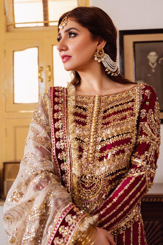 Burgundy Silk Gharara Set, Pakistani Bridal Dress, Hand Embellished, Wedding Guest Outfit, - Etsy Burgundy Silk Gharara Set, Pakistani Bridal Dress, Hand Embellished, Wedding Guest Outfit, - Etsy