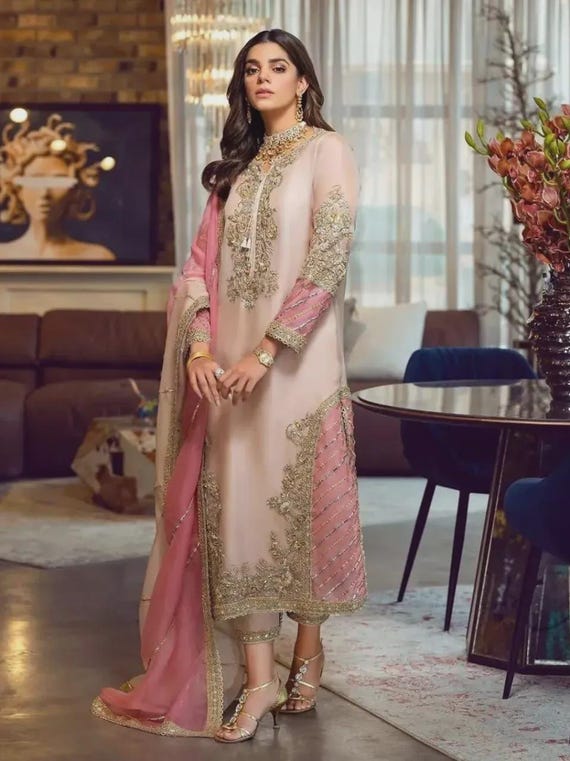 raw silk mehndi dresses Silk Mehndi Pakistani Suits and Dresses