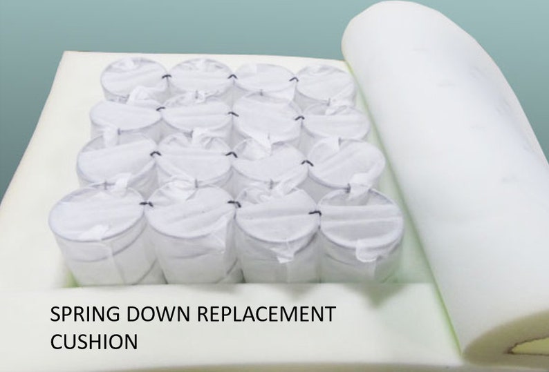 Spring Down Replacement Cushions Custom made to fit your Etsy