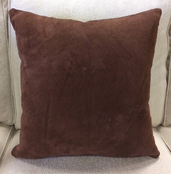 20 Designer Genuine Leather Pillow Cover Chocolate Etsy