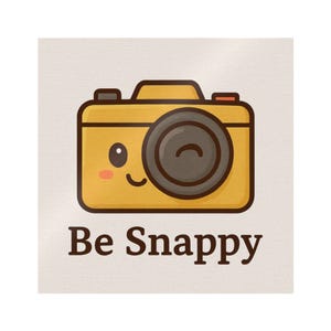 Autocollants découpés Be Snappy, amusants pour les photographes, appareil photo design mignon, art mural adapté aux enfants, accessoires de scrapbooking, cadeau pour