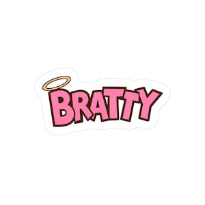 Bratty Kiss-Cut Stickers | Fun Stickers for Laptops, Water Bottles, Journals, Gift for Teens, Cute Decor