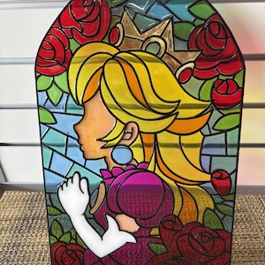 Acrylic Window Suncatcher Princess Peach