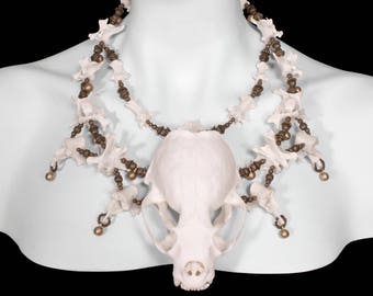 Skull and Vertebrae Necklace - Vydra