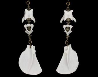 Vertebrae and Scapulae Bone Earrings - Mitra