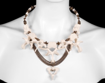 Vertebrae Bone Necklace - Betina