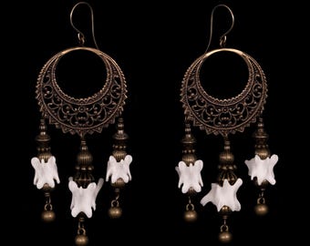 Vertebrae Bone Earrings - Yuri