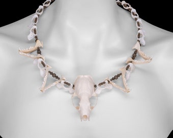 Skull and Jaw Bone Necklace - Vanjie