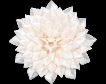 Gar Scale Floral Sculpture - Luna