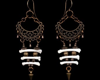 Toe Bone Earrings - Clare