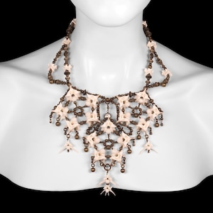 Python Vertebrae Bone Necklace - Ellie