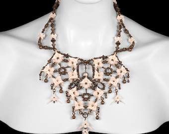 Python Vertebrae Bone Necklace - Ellie