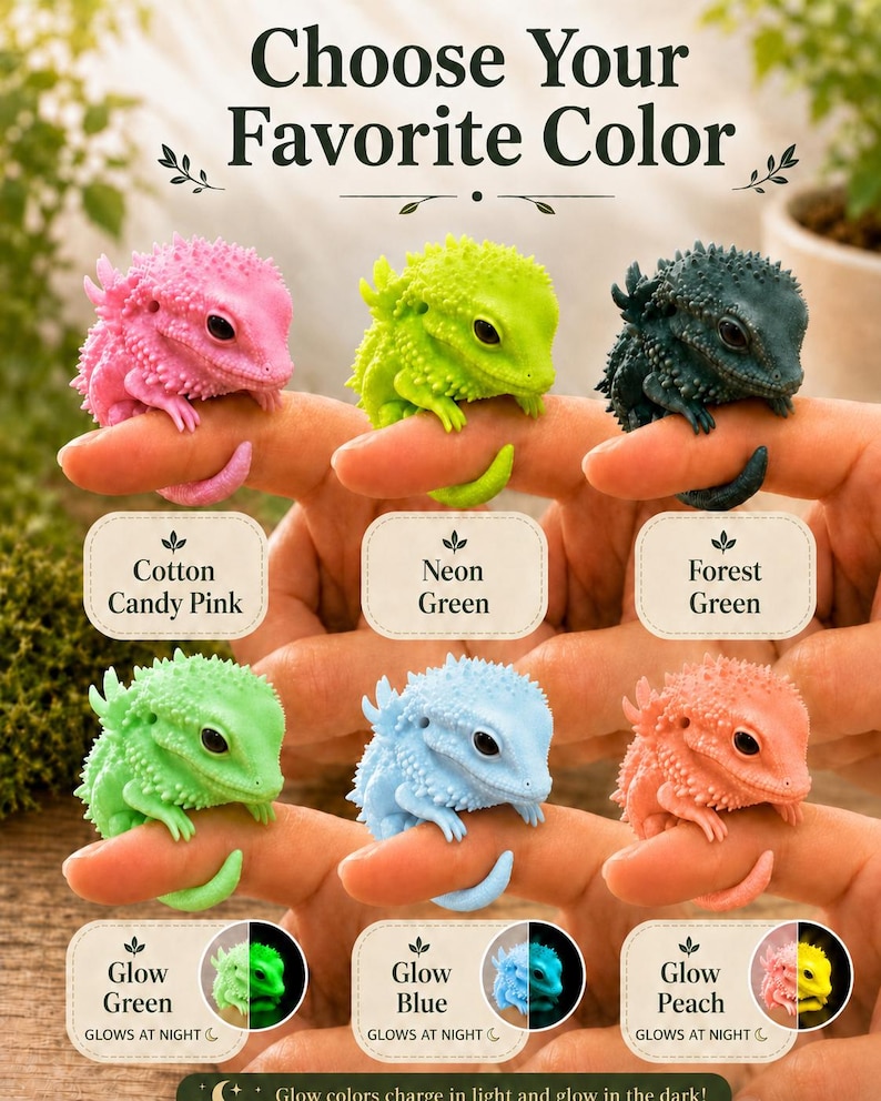 Labelling A Problem Finger Lizard Toy, Reptile Lover Gift, Flexible Gecko Fidget, Mini Desk ...