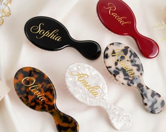 Personalized Name Comb, Custom Mini Hair Comb, Custom Bridesmaid Hair Comb, Bridesmaid Gift, Gift for Mom, Mini Engraved Name Hairbrush