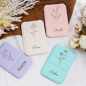 Customized Small Mirror With Name, Square Makeup Mirror Gift, Folding Makeup Mirror, Travel Makeup Mirror, Bridesmaid Gift, Gift For Her