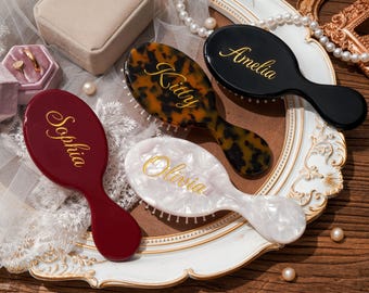 Personalized Engraved Name Comb, Custom Mini Hair Comb, Custom Bridesmaid Hair Comb, Bridesmaid Gift