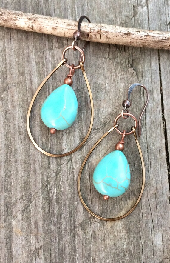 Turquoise Earrings Dangle Turquoise Earrings Turquoise | Etsy