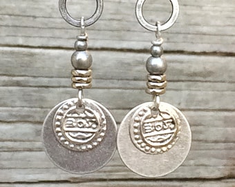 Silver Boho Earrings, Boho Earrings Dangle, Bohemian Jewelry Earrings, Bohemian Silver Earrings, Ethnic Jewelry Earrings, Gypsy Earrings