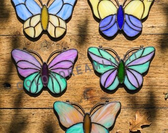 Paquete de patrones de vidrieras de mariposas – Conjunto de plantillas para atrapasoles – Colección de PDF imprimibles de arte en vidrio (N.º 04-91IS)