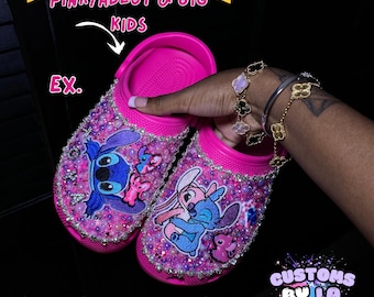 Stitch & Angel verzierte Crocs