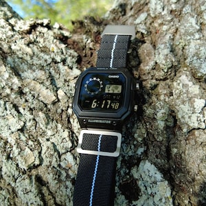 Mission Mods - Anpassad Casio AE1200 Hydro Blackout digitalklocka “Paratrooper” (Royale) bild 3