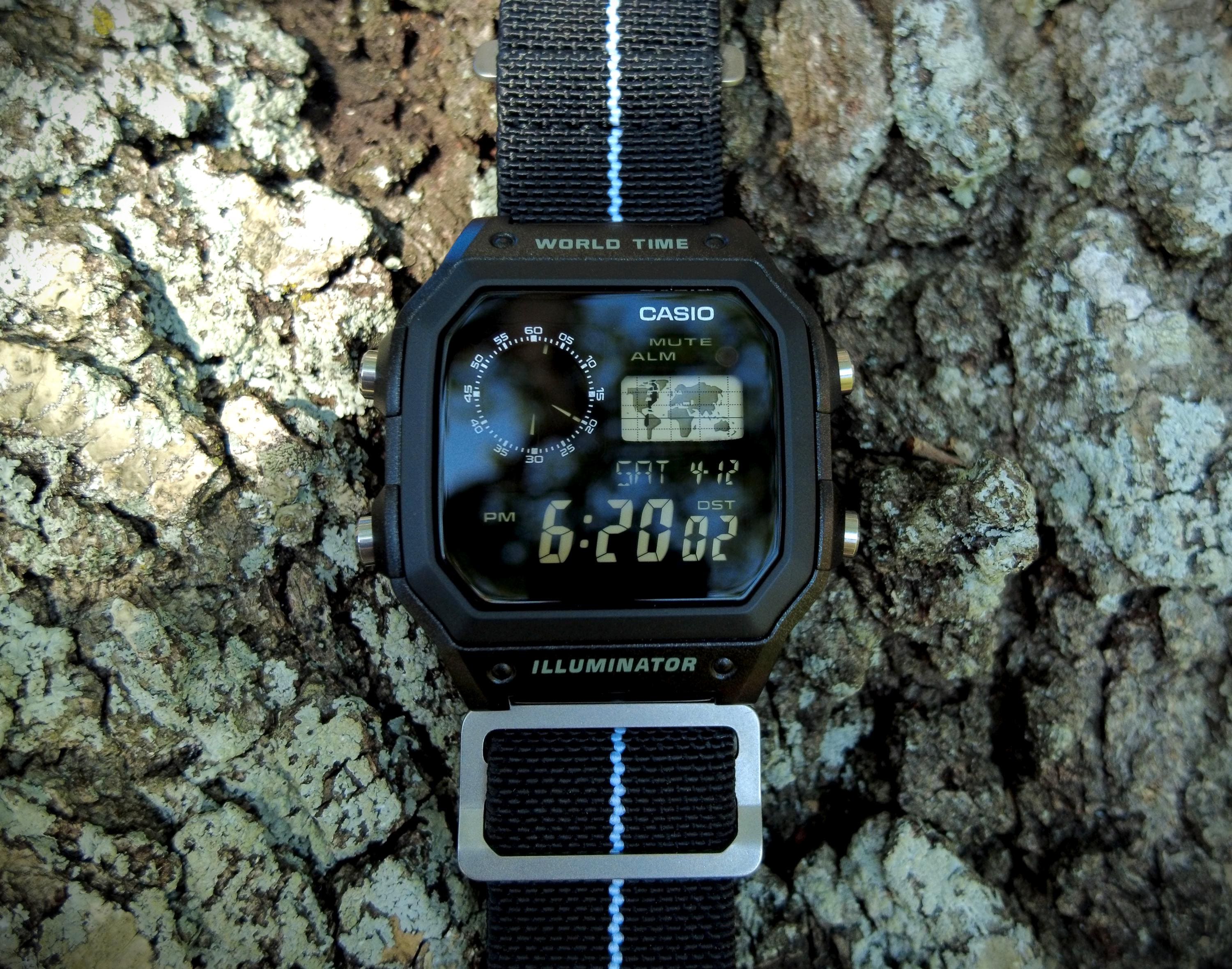 Mission Mods - Custom Casio AE1200 Hydro Blackout Digital Watch