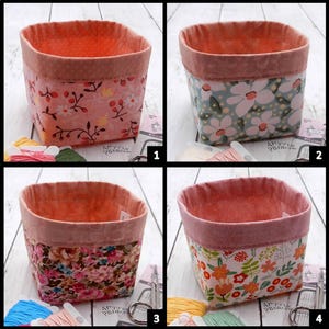 Handmade Cotton Thread Catcher; ORT; Travel Thread Scraps Bin #608