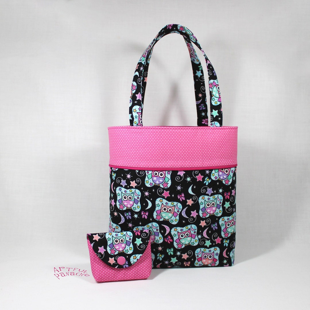 Child Tote Bag and Coin Pouch, Toddler Tote Bag, Child Purse, Little