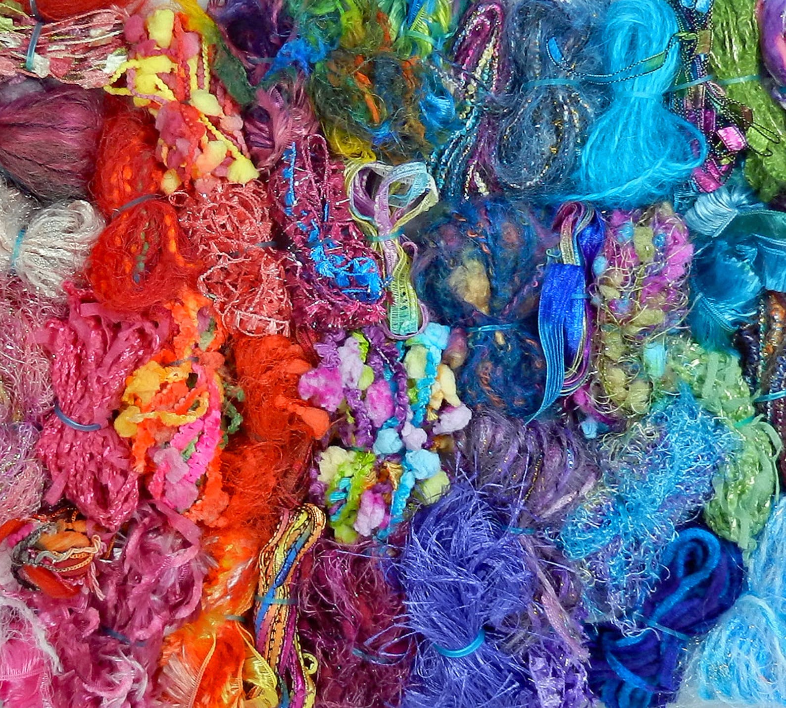 Yarn Grab Bag 20 Fibers/60 Yds. Scrapbooking Fiber Art Etsy