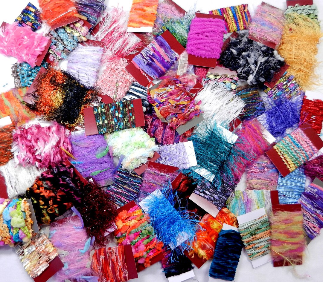Yarn Grab Bag 20 Fibers/60 Yds. Scrapbooking Fiber Art Etsy