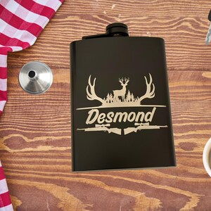 Personalized Flask,Hip Flask,Best Man Gifts,Groomsman Flask, Flask for men,Picture Engraved Wedding Flask, Flask for Him, Dad Gifts, Flask